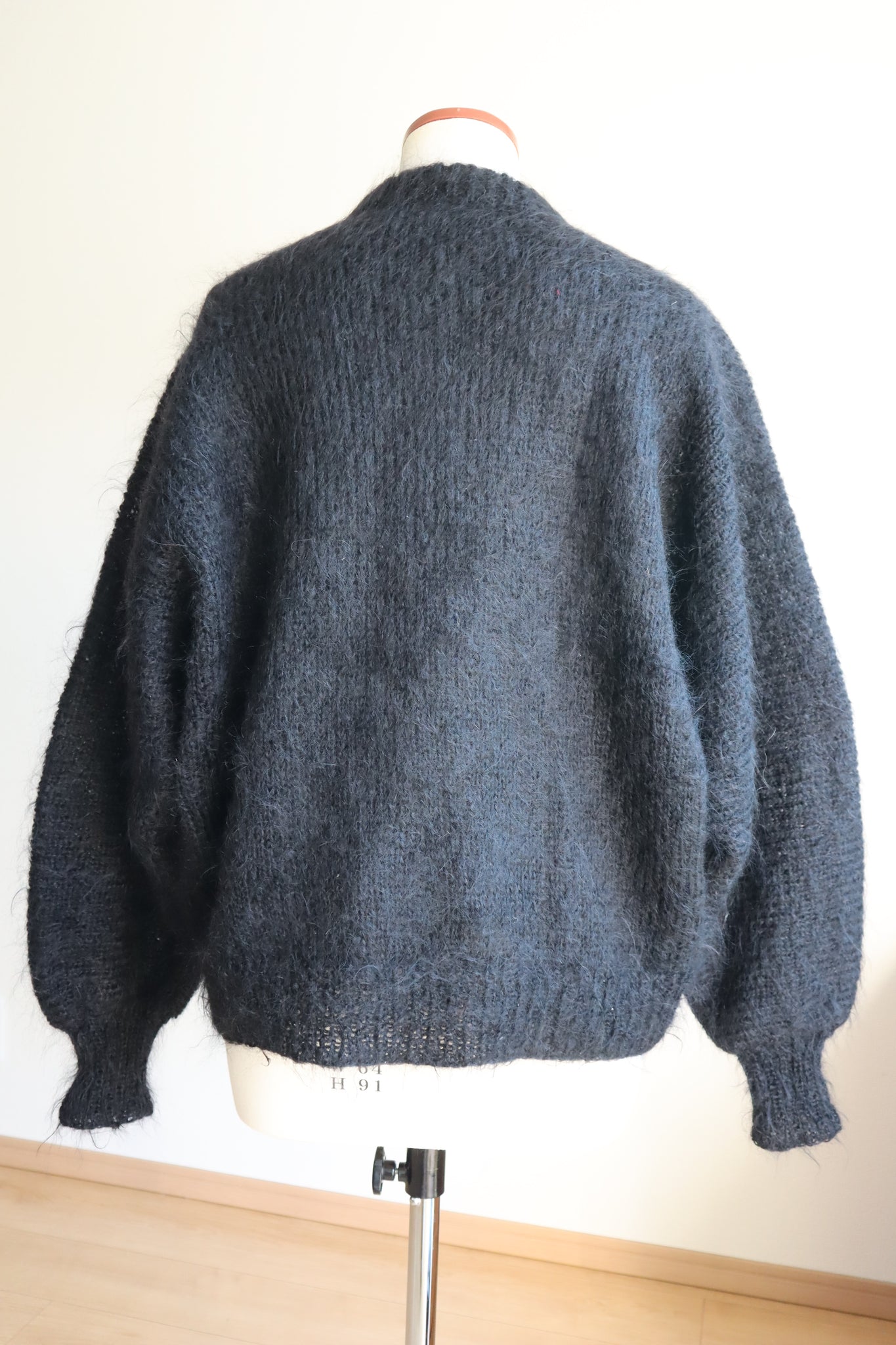 80s Hand Knit Owl Mohair Sweater