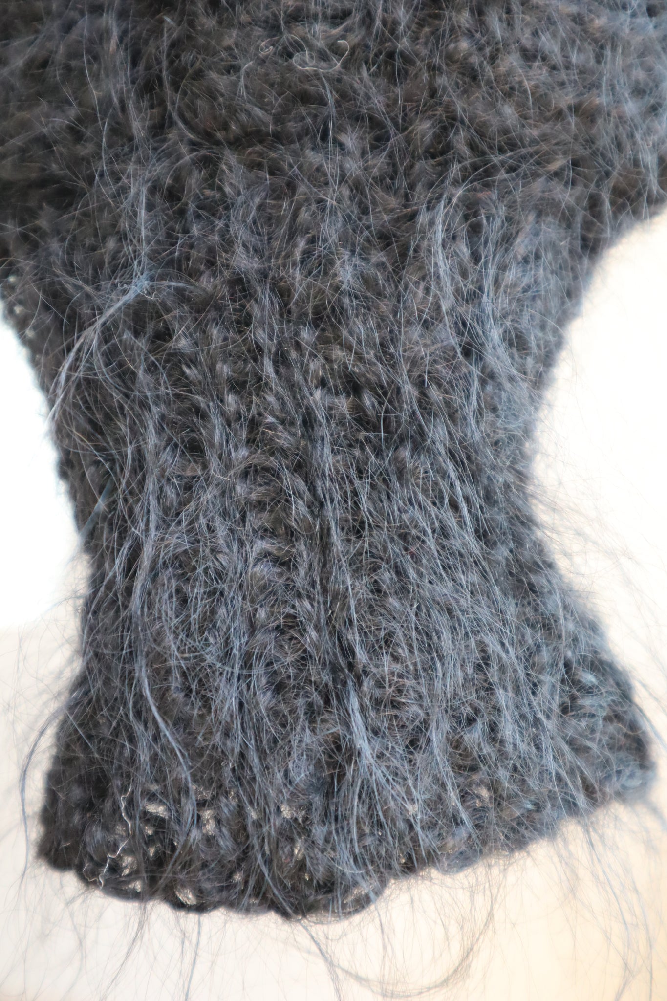 80s Hand Knit Owl Mohair Sweater