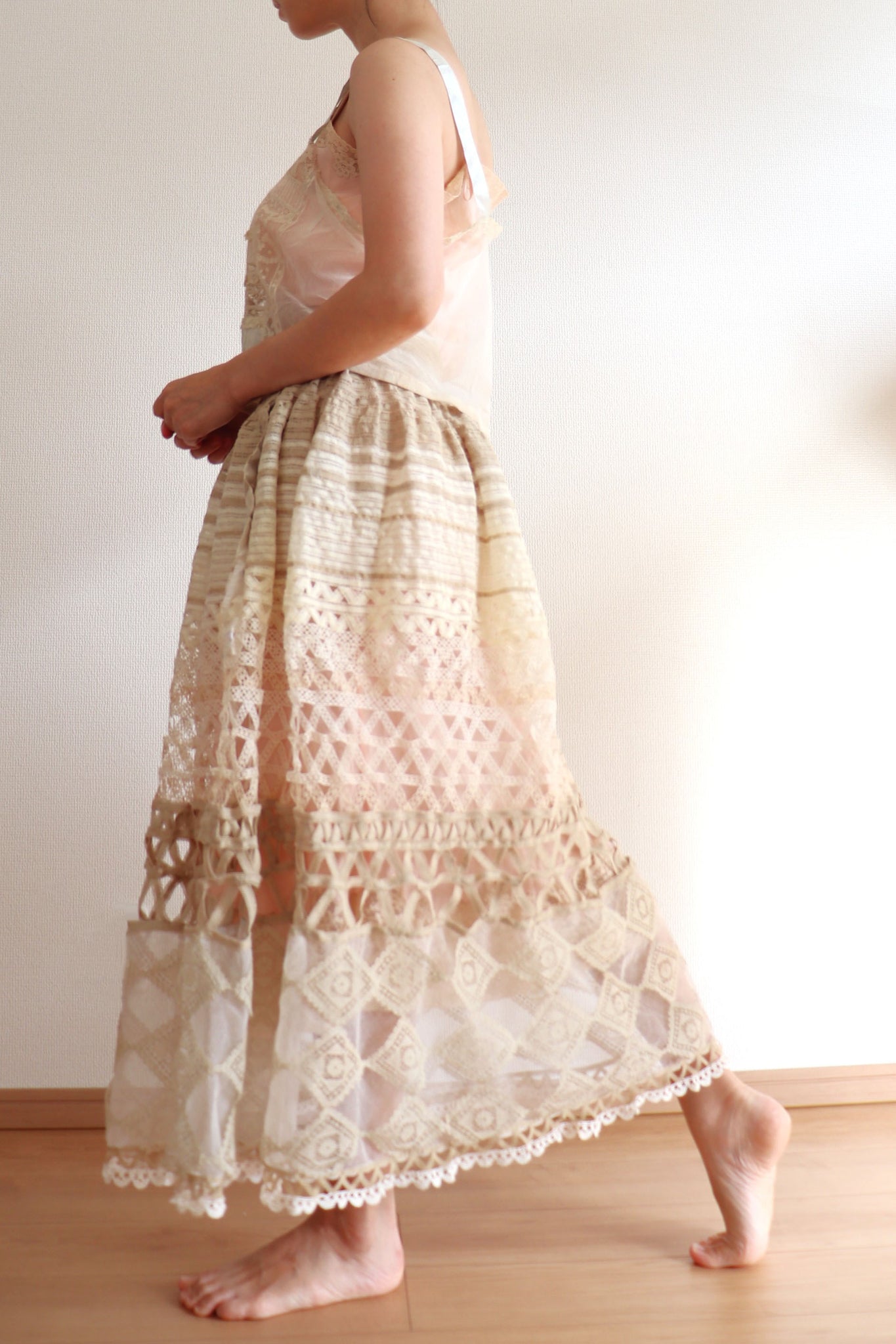 Handmade Antique Lace Skirt