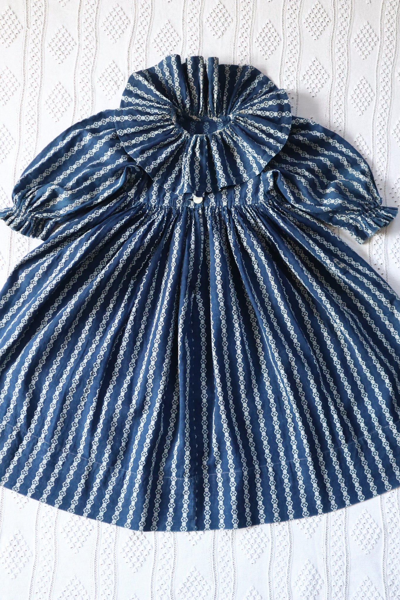 19th Antique Indigo Cotton Dress