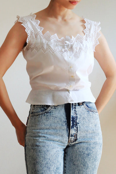 1910s Pointed Edge Corset Cover