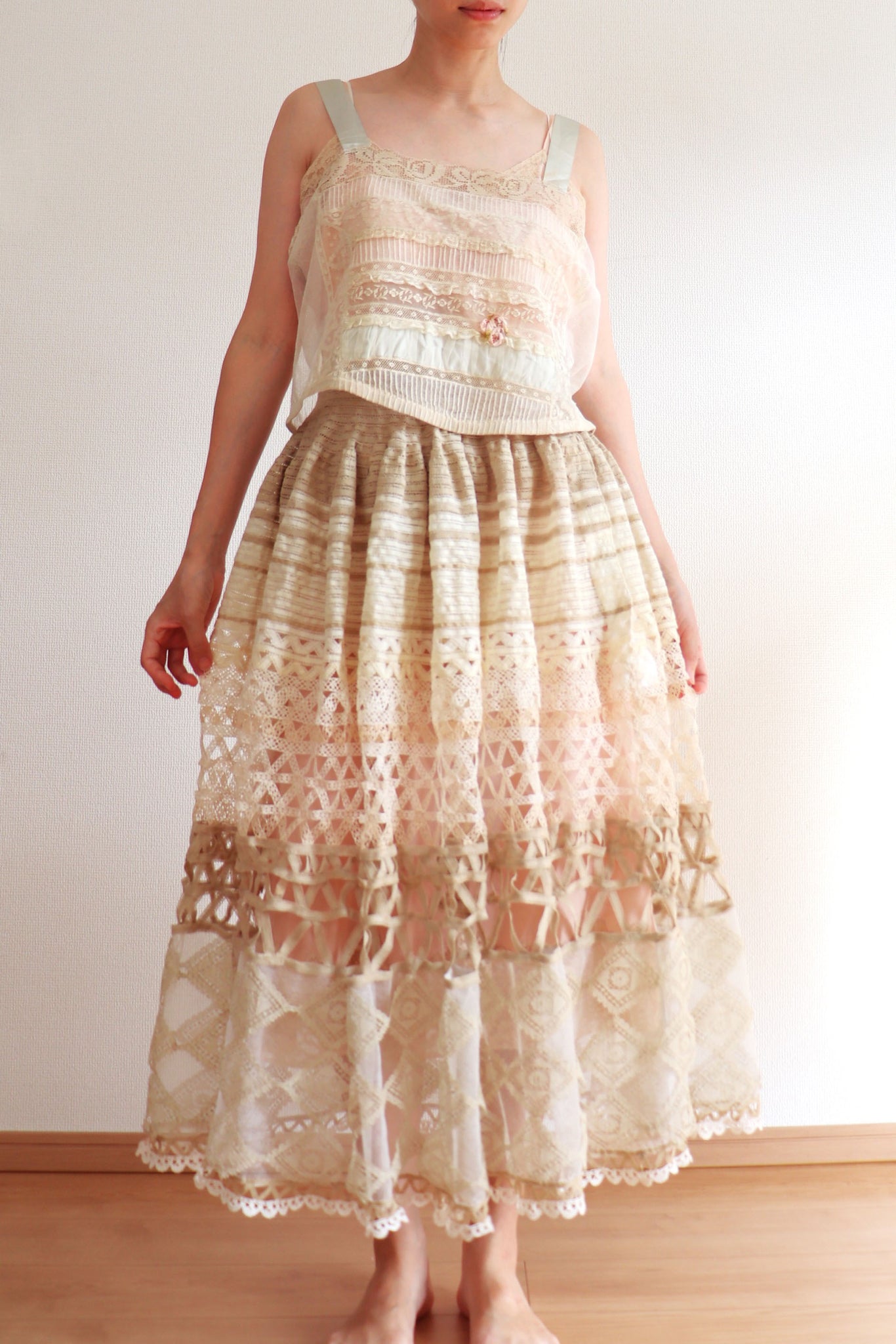 Handmade Antique Lace Skirt