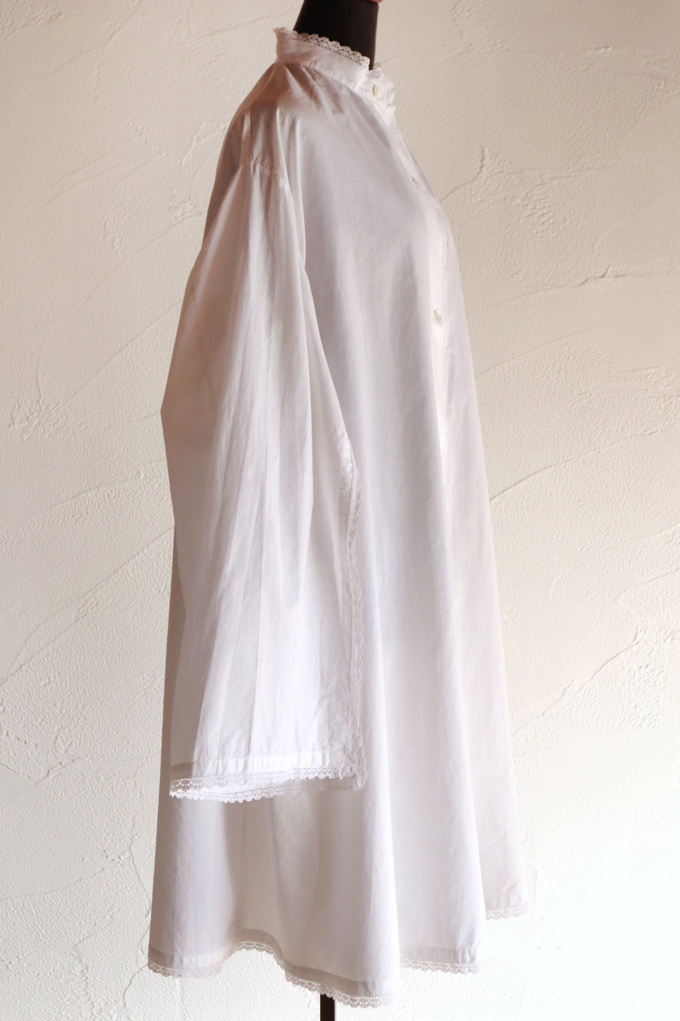 1900s-1910s Edwardian Cotton Lawn Dressing Gown