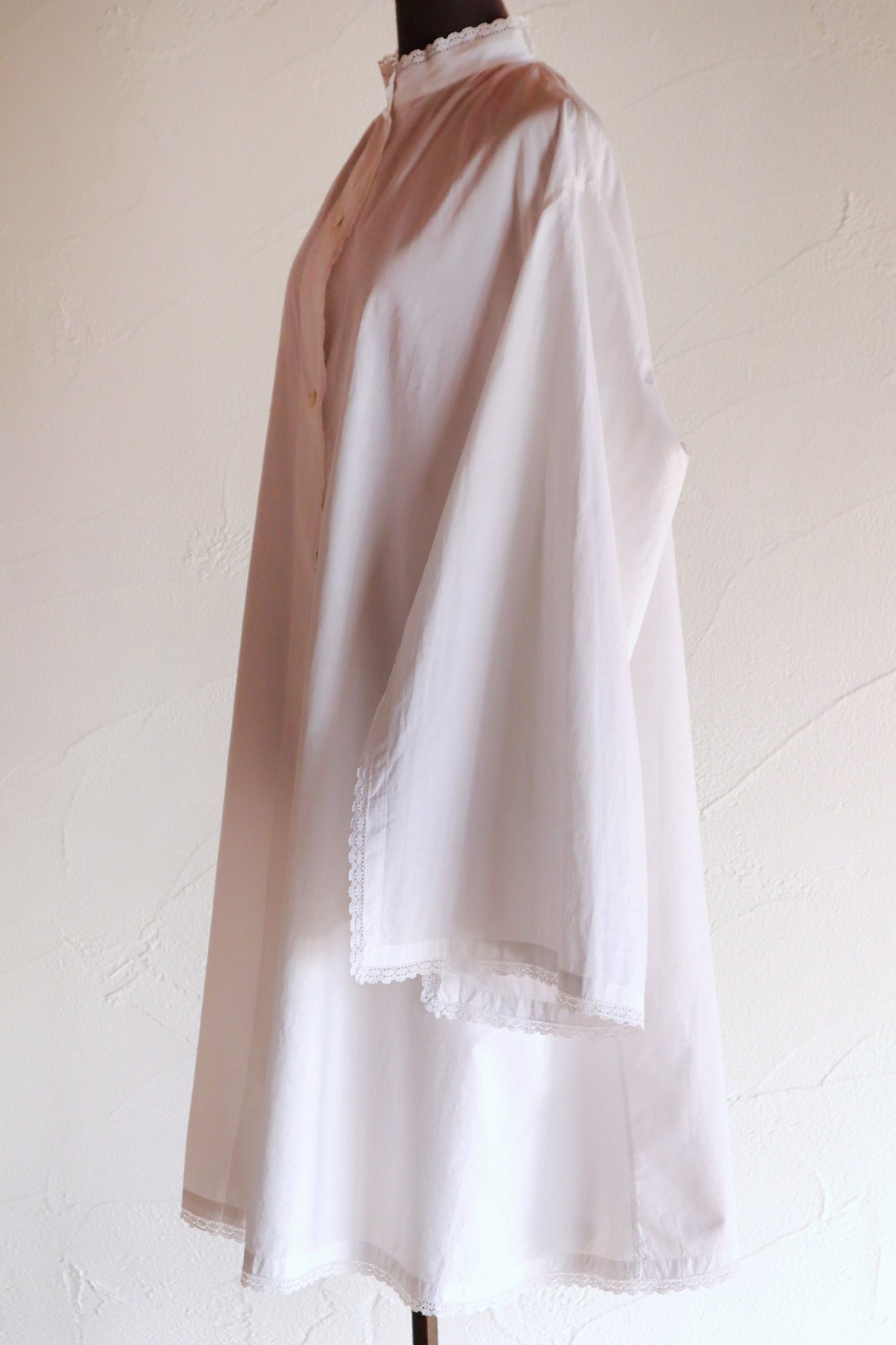 1900s-1910s Edwardian Cotton Lawn Dressing Gown