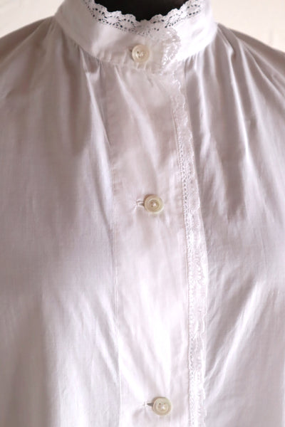 1900s-1910s Edwardian Cotton Lawn Dressing Gown