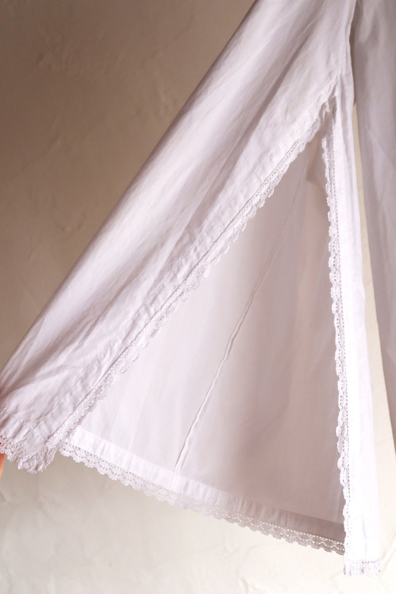 1900s-1910s Edwardian Cotton Lawn Dressing Gown