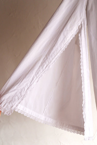 1900s-1910s Edwardian Cotton Lawn Dressing Gown