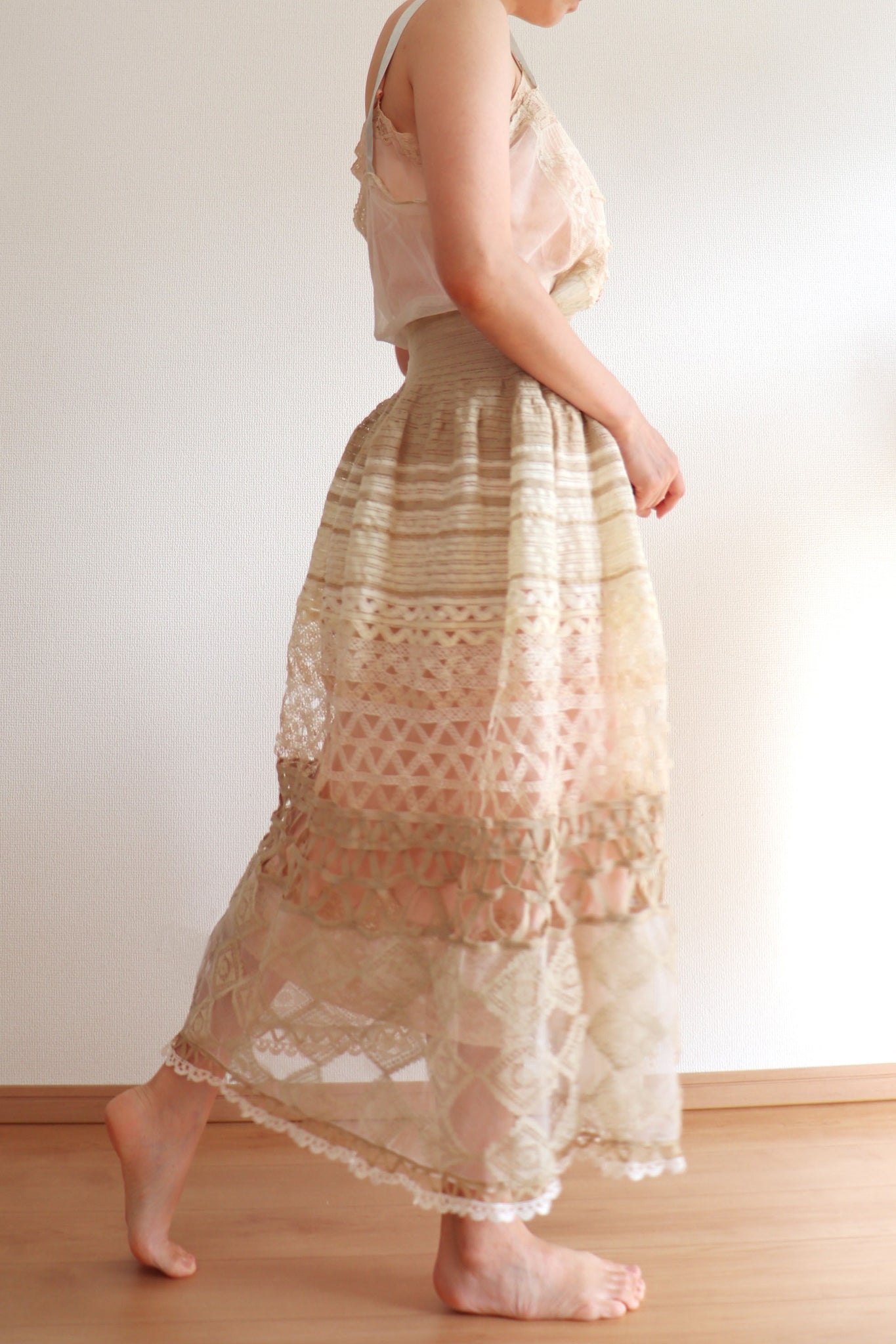 Handmade Antique Lace Skirt
