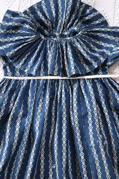 19th Antique Indigo Cotton Dress