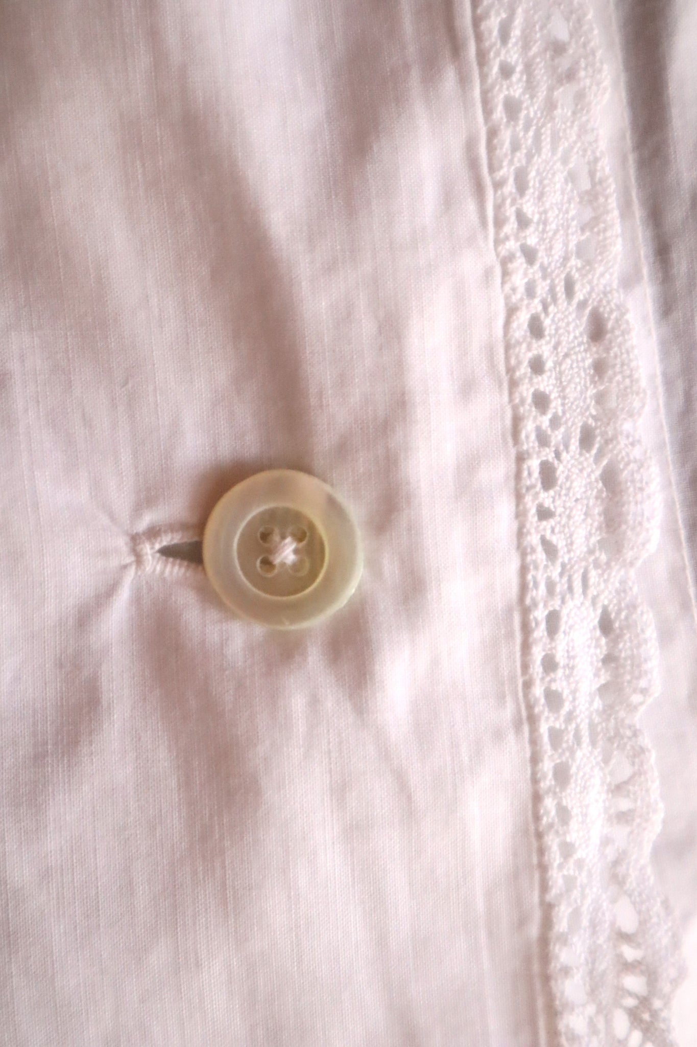 1900s-1910s Edwardian Cotton Lawn Dressing Gown