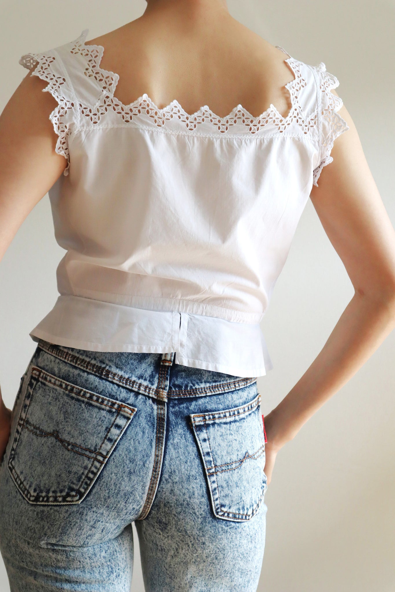 1910s Pointed Edge Corset Cover