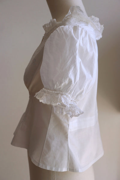 1900s Puffed Sleeve Corset Cover