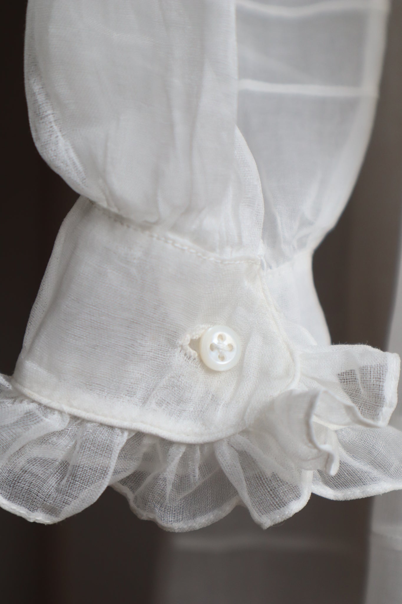1910s French White Cotton Communion Dress