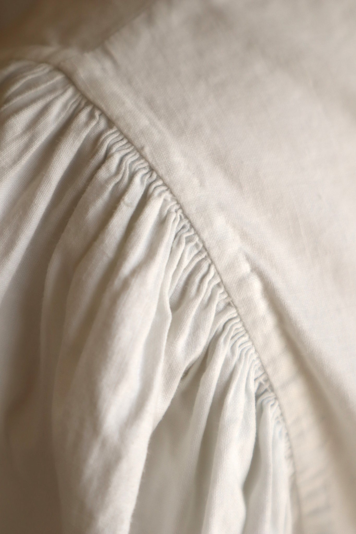 1900s Hand Embroidered Whitework Cotton Blouse with Monogram