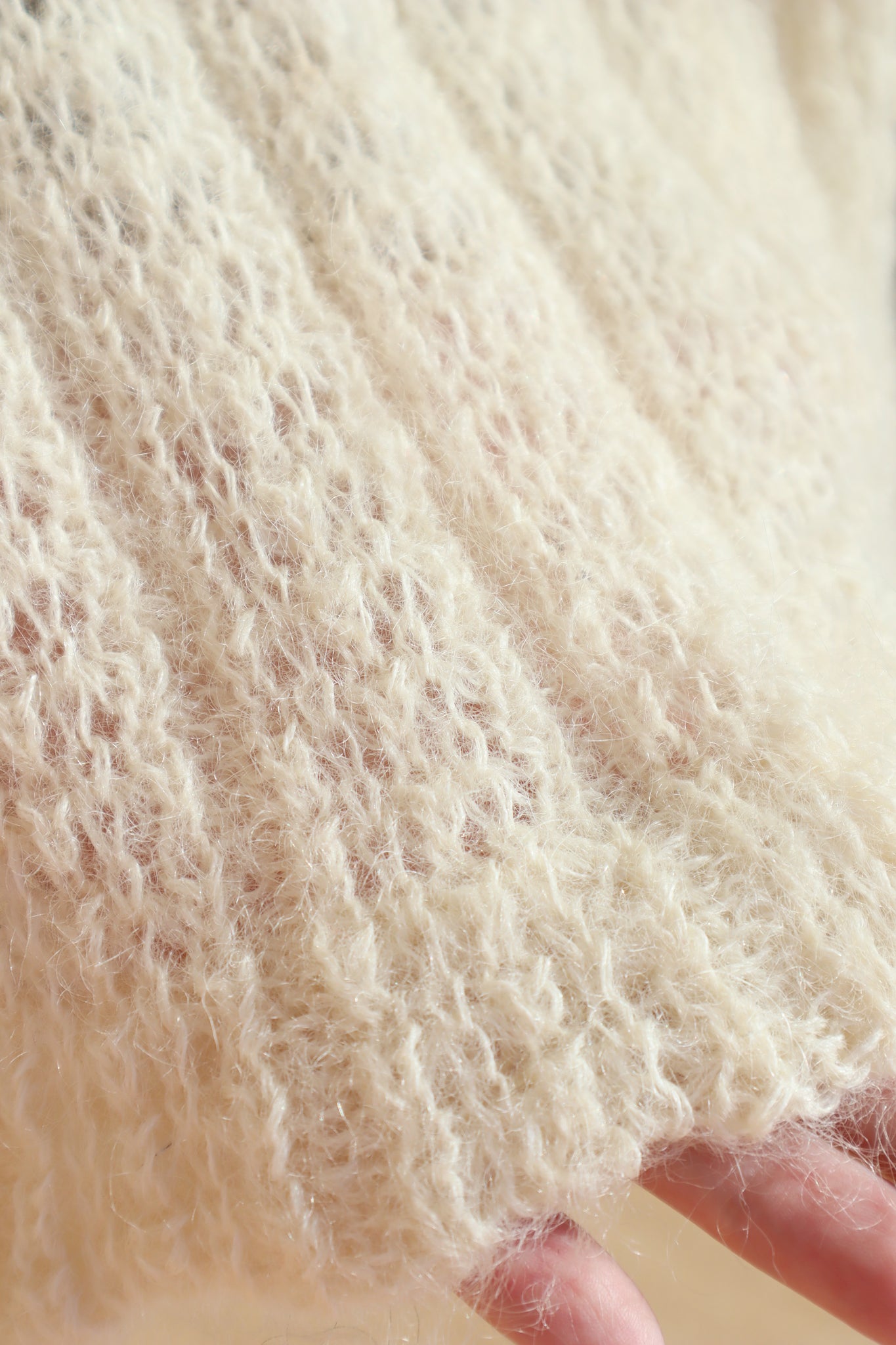 70s Mohair Knit Coat