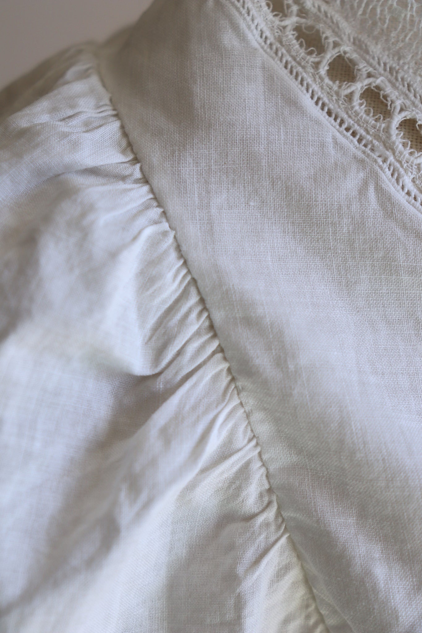 1900s Puffed Sleeve Corset Cover