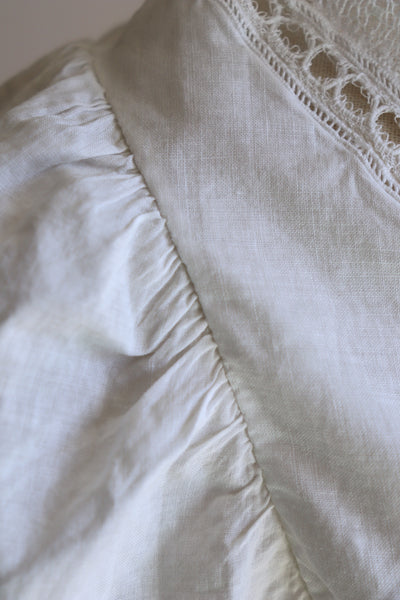1900s Puffed Sleeve Corset Cover
