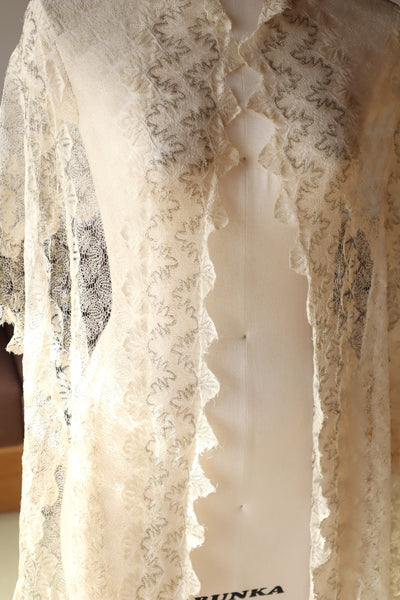 19th Metallic Knit Lace Shawl