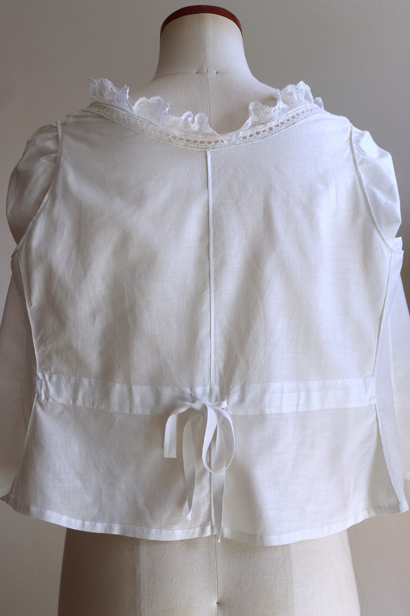 1900s Puffed Sleeve Corset Cover