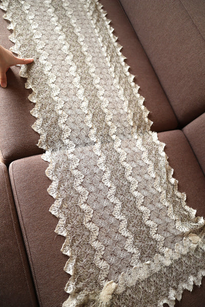 19th Metallic Knit Lace Shawl