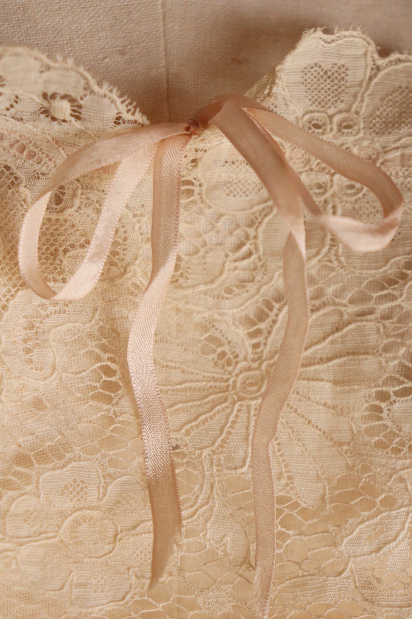 1910s–1920s Pink Silk Ribbon Cami
