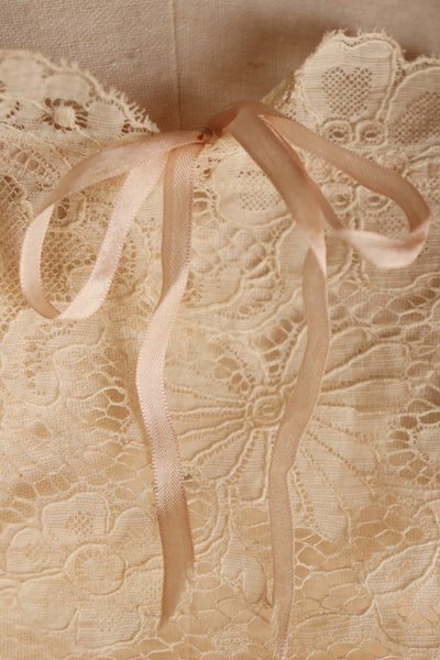 1910s–1920s Pink Silk Ribbon Cami