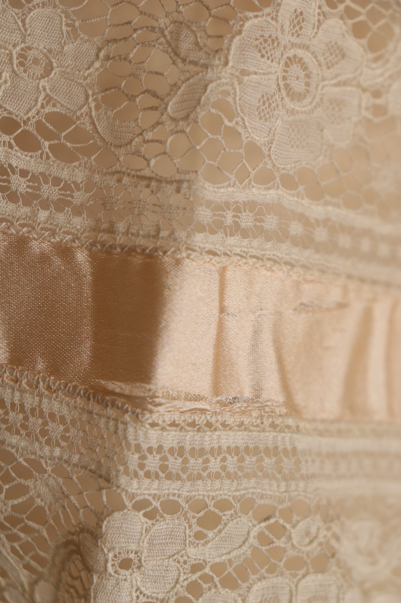 1910s–1920s Pink Silk Ribbon Cami