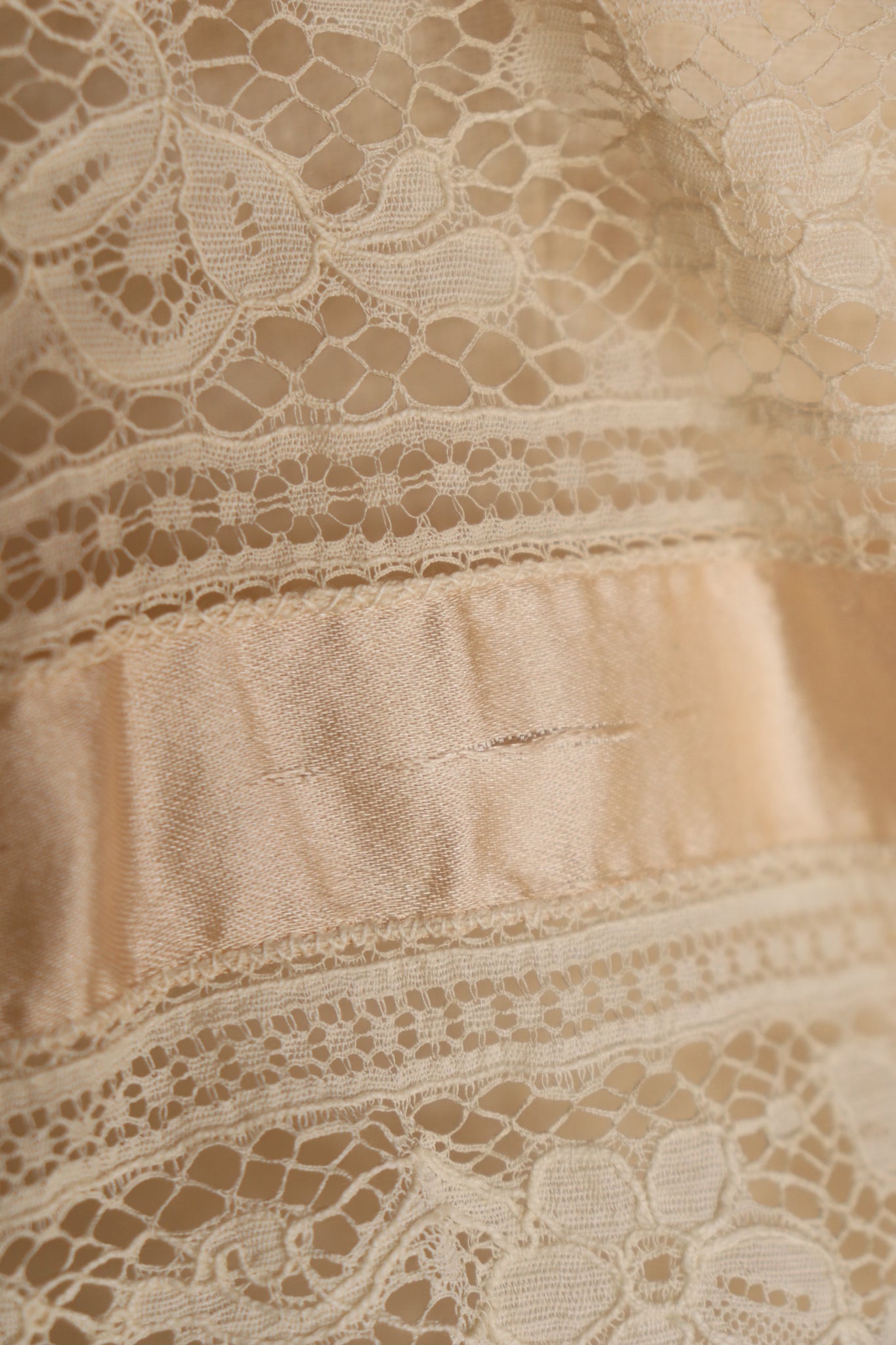 1910s–1920s Pink Silk Ribbon Cami