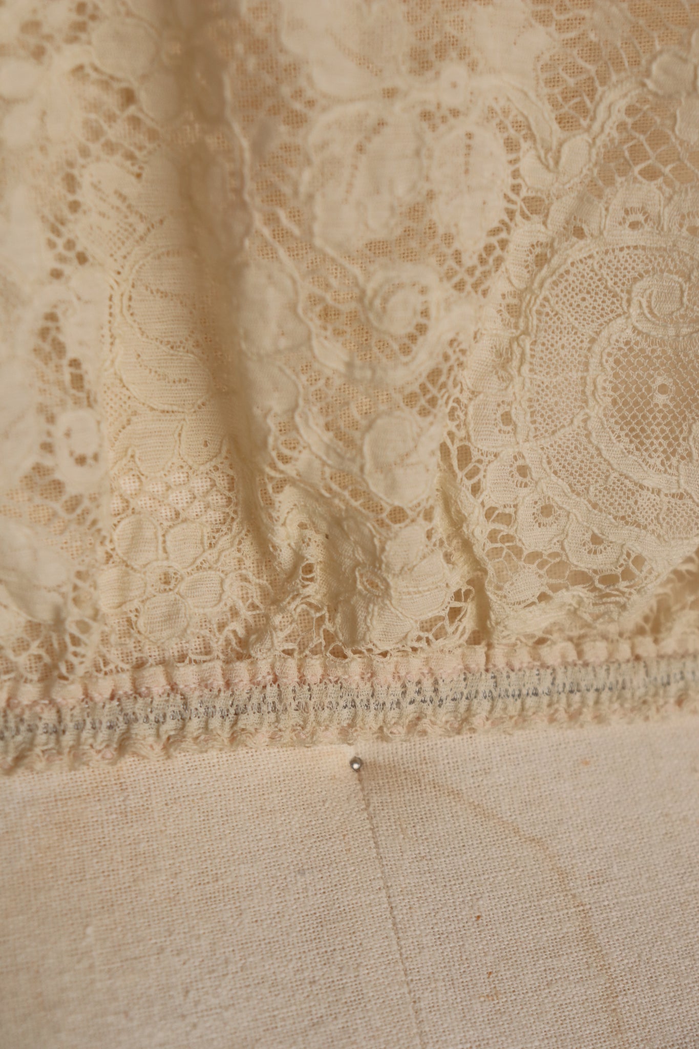 1910s–1920s Pink Silk Ribbon Cami