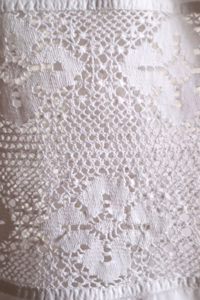 1890s–1900s French Hand-Sewn Church Smock Dress