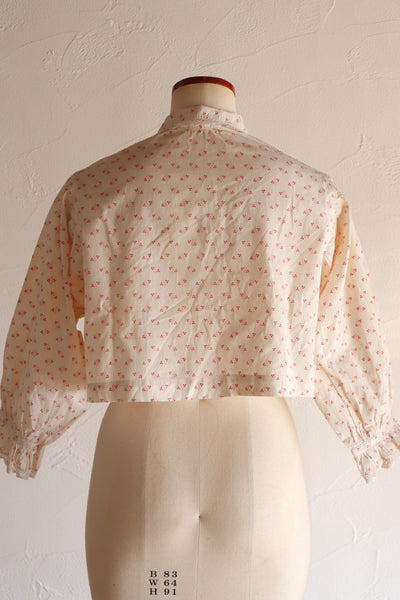 19th Floral Calico Blouse