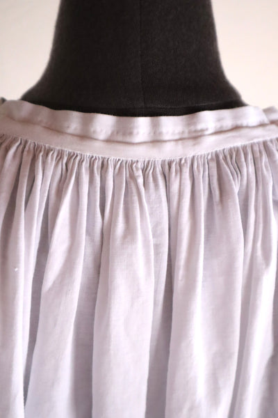 1890s–1900s French Hand-Sewn Church Smock Dress