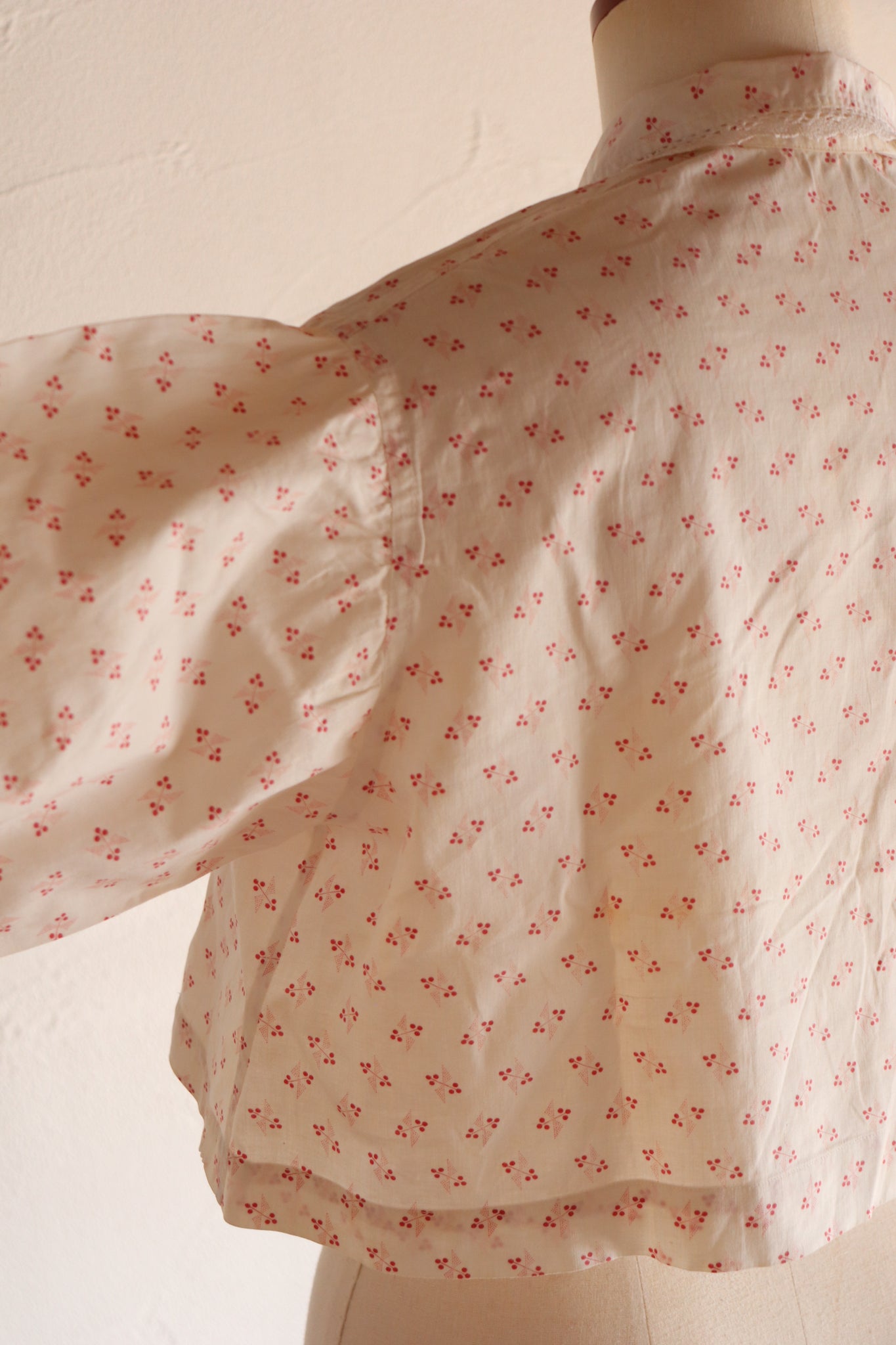 19th Floral Calico Blouse