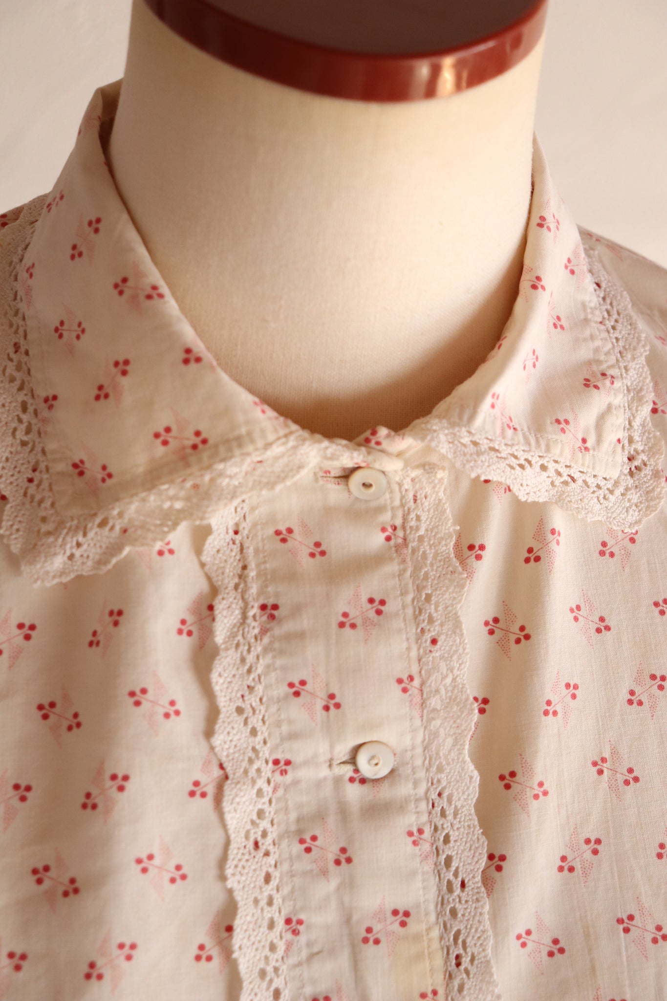 19th Floral Calico Blouse