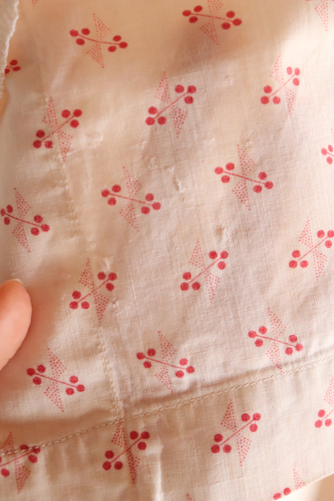 19th Floral Calico Blouse