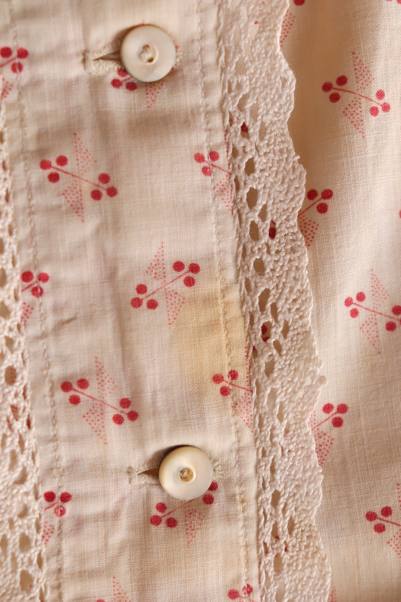 19th Floral Calico Blouse