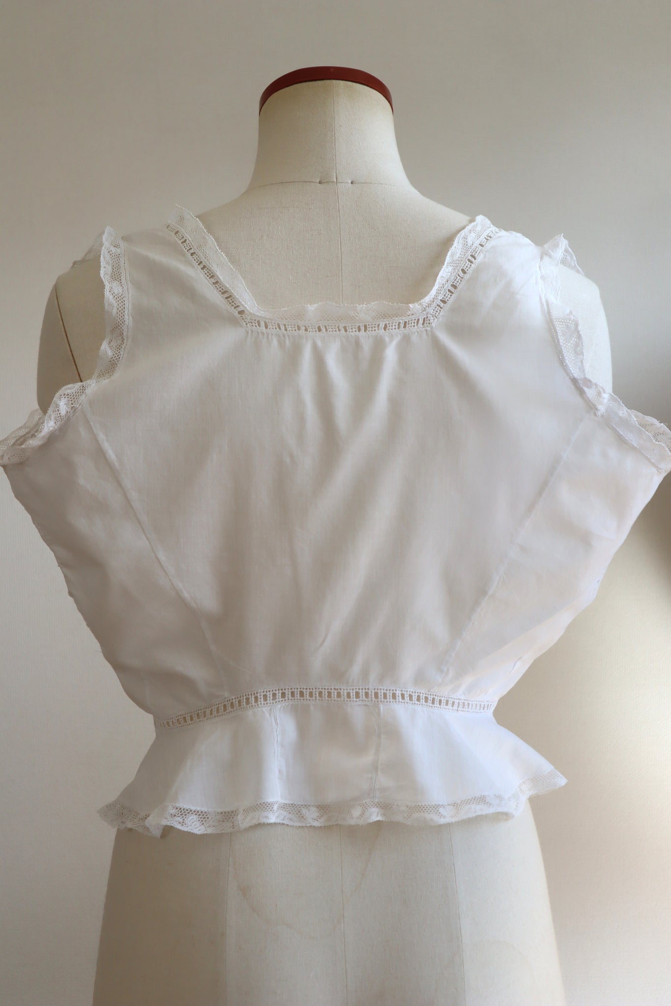 1910s Leaf Embroidery Corset Cover