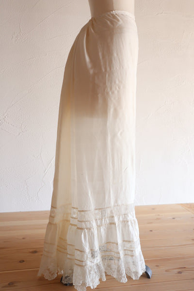 1910s Silk Petticoat Skirt A