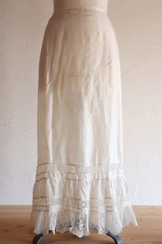 1910s Silk Petticoat Skirt A