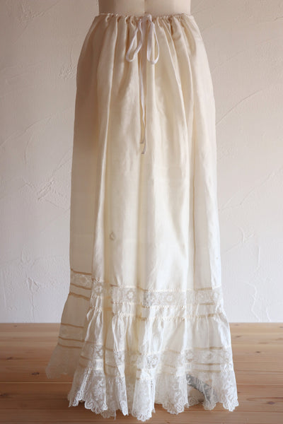 1910s Silk Petticoat Skirt A