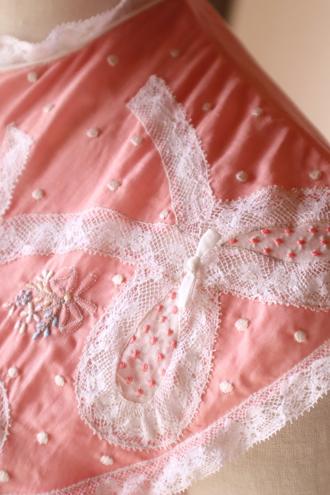 1950s Dead Stock Pink Cotton Nightgown