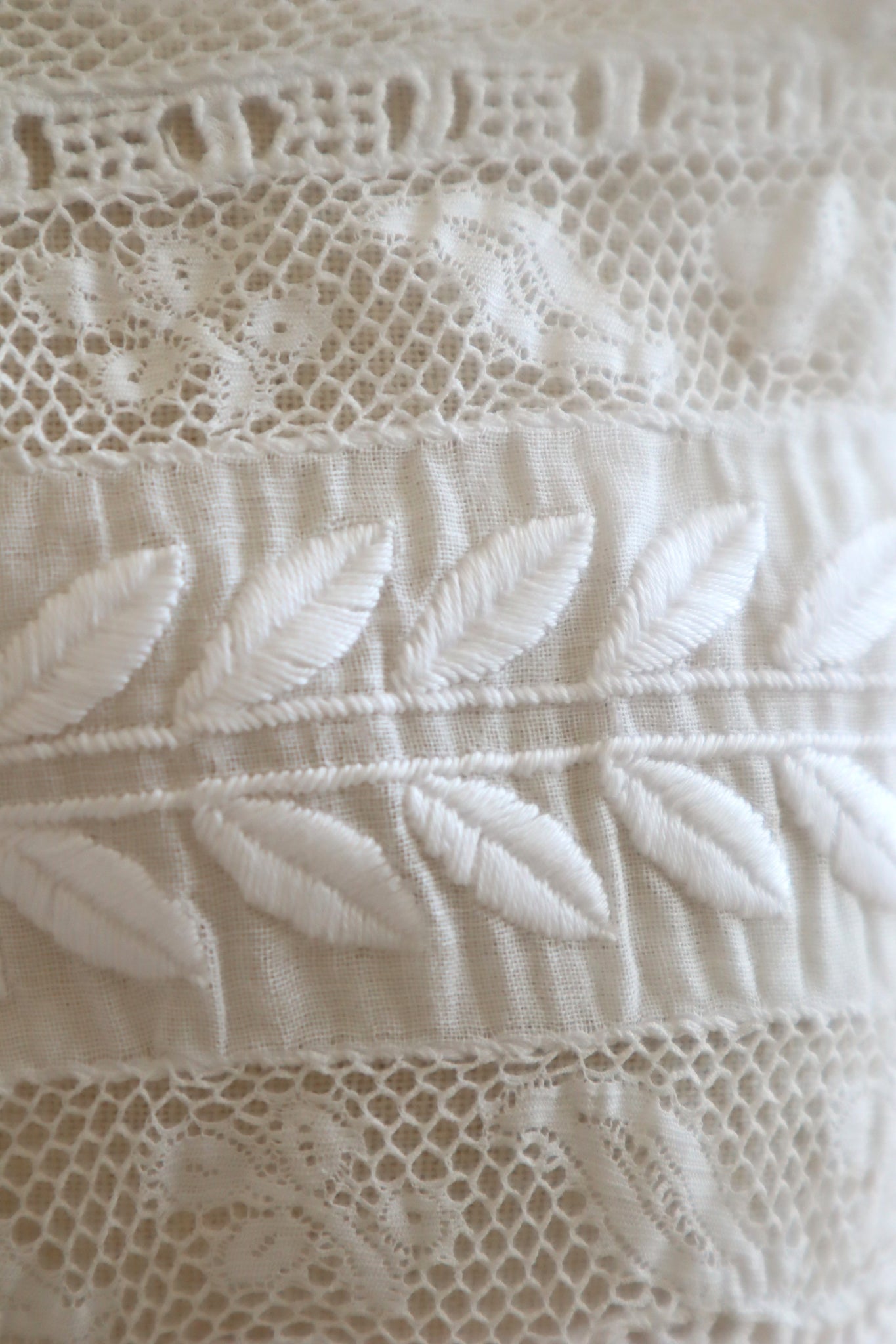 1910s Leaf Embroidery Corset Cover
