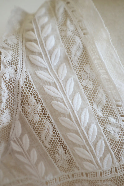 1910s Leaf Embroidery Corset Cover