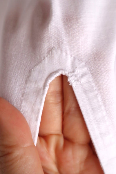 1890s–1900s French Hand-Sewn Church Smock Dress