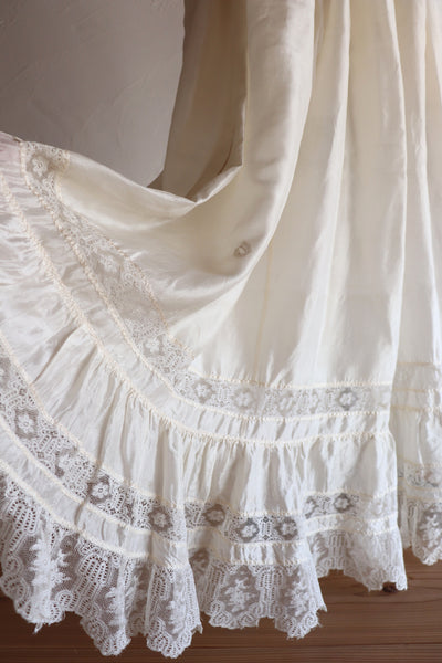 1910s Silk Petticoat Skirt A