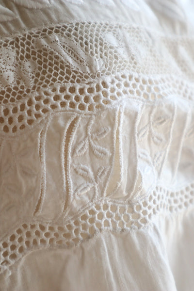 1910s Leaf Embroidery Corset Cover