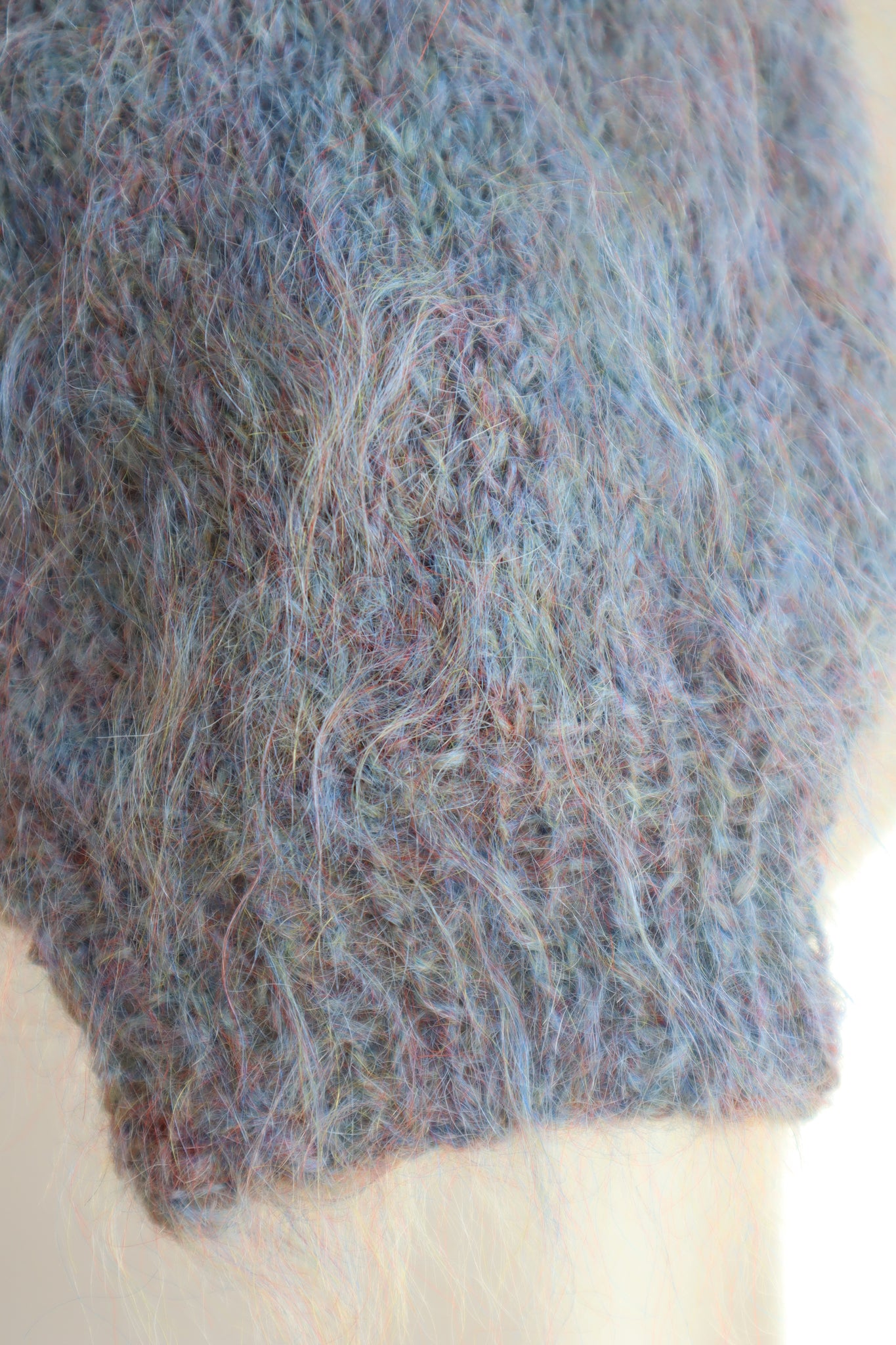 80s Beautiful Blue Mohair Sweater