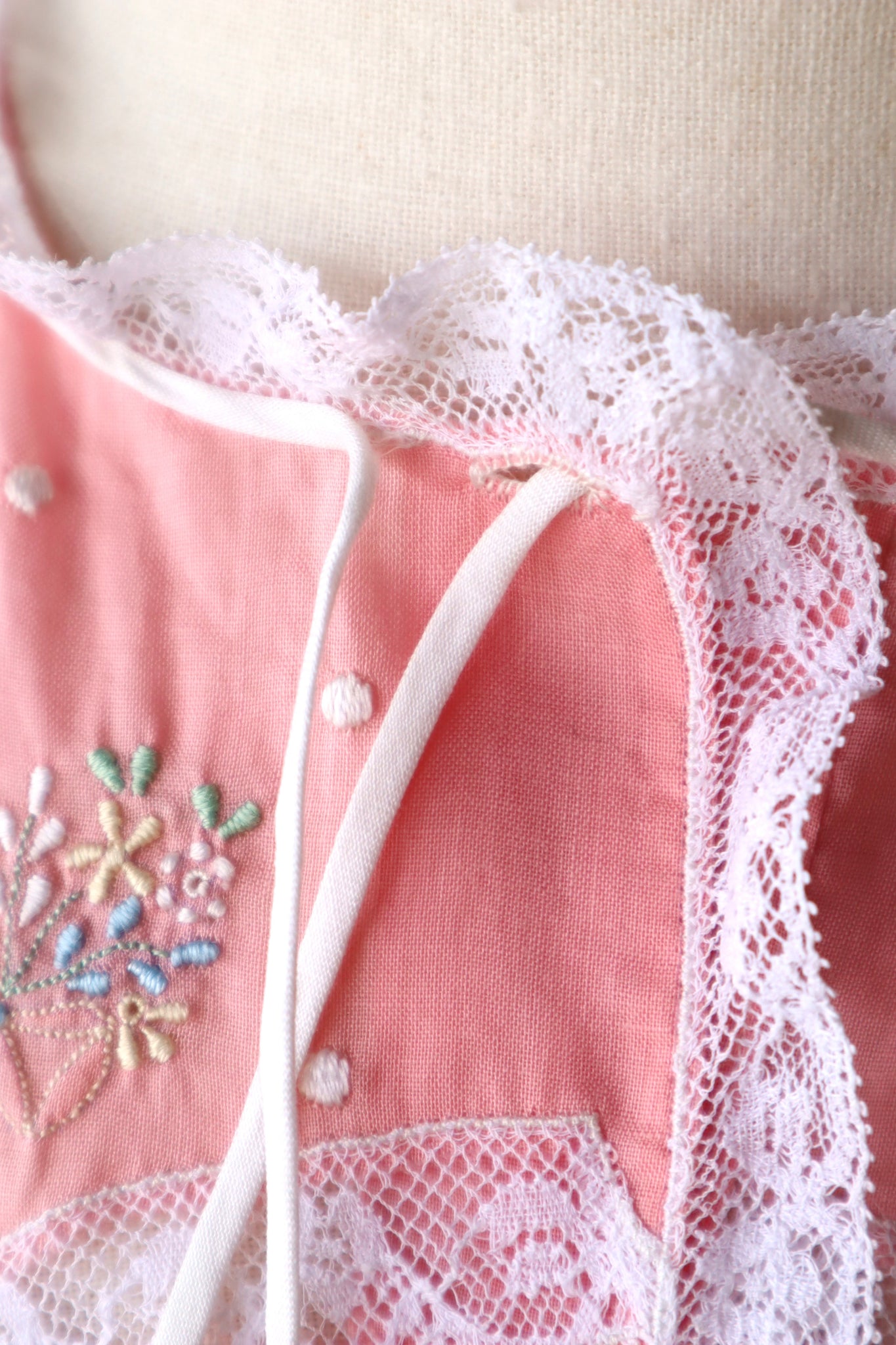 1950s Dead Stock Pink Cotton Nightgown