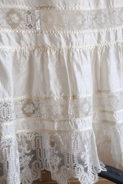1910s Silk Petticoat Skirt A