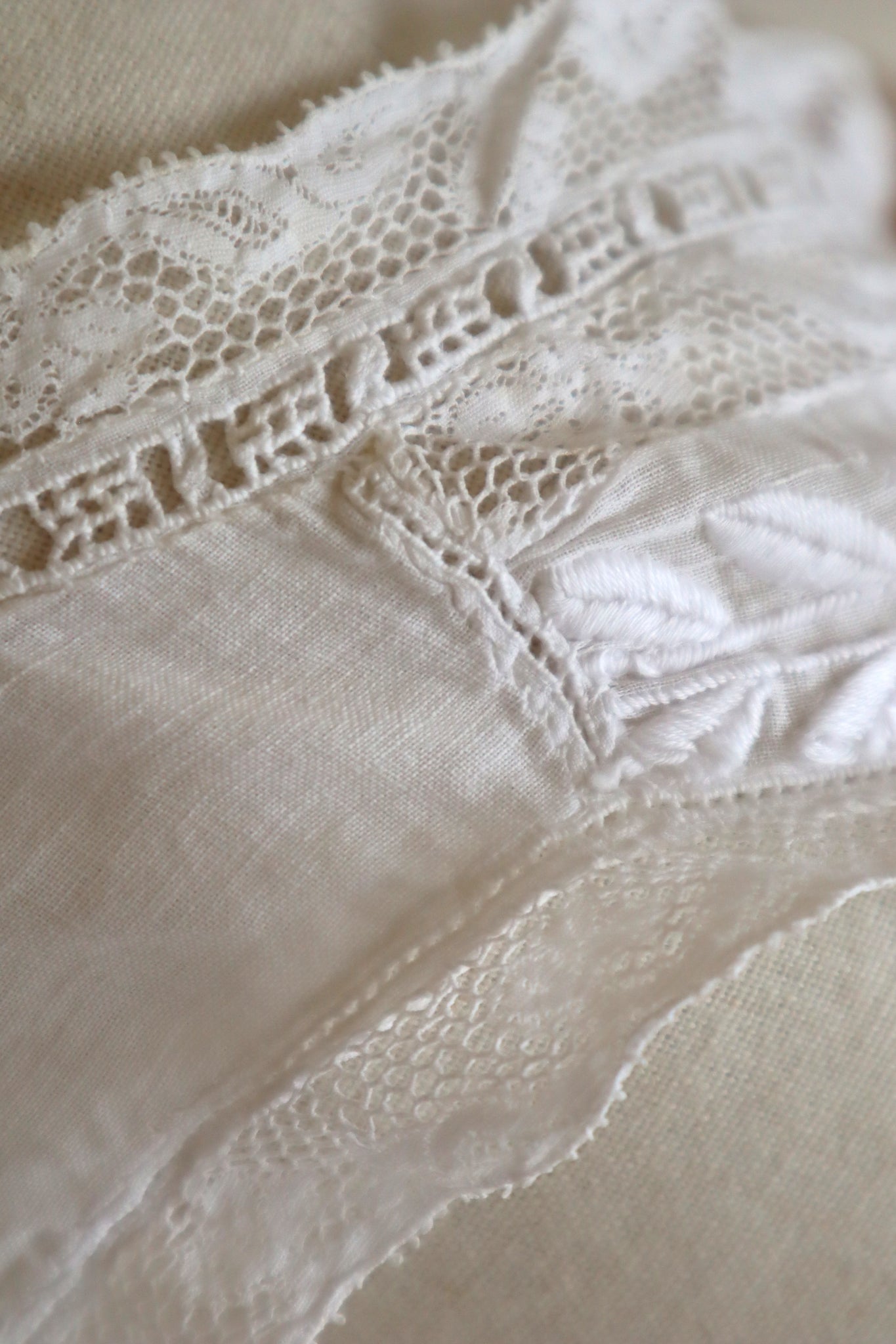 1910s Leaf Embroidery Corset Cover